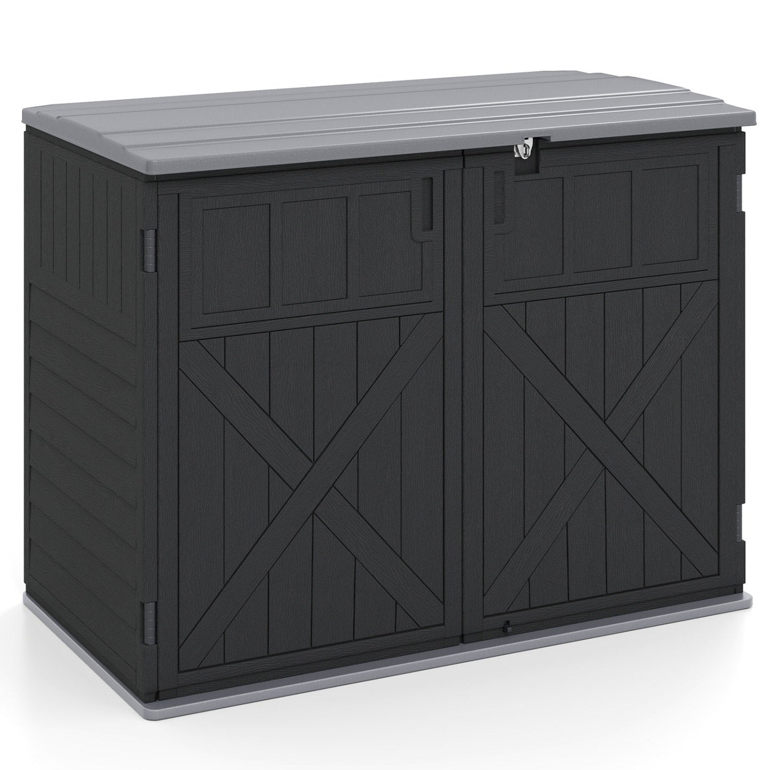 20 Cu.Ft Horizontal Resin Storage Shed with Adjustable Shelf