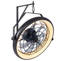 20" Wall Mounted Fan with Dimmable LED Light & Remote