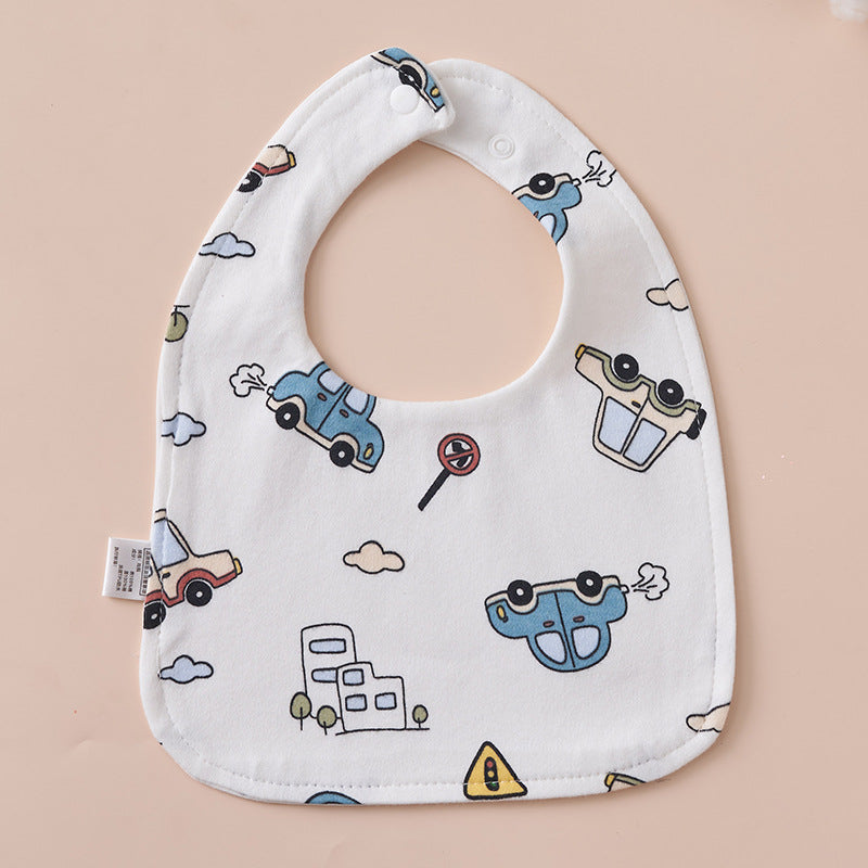 Babys Pure Cotton U-shaped Bib Waterproof Baby Bib