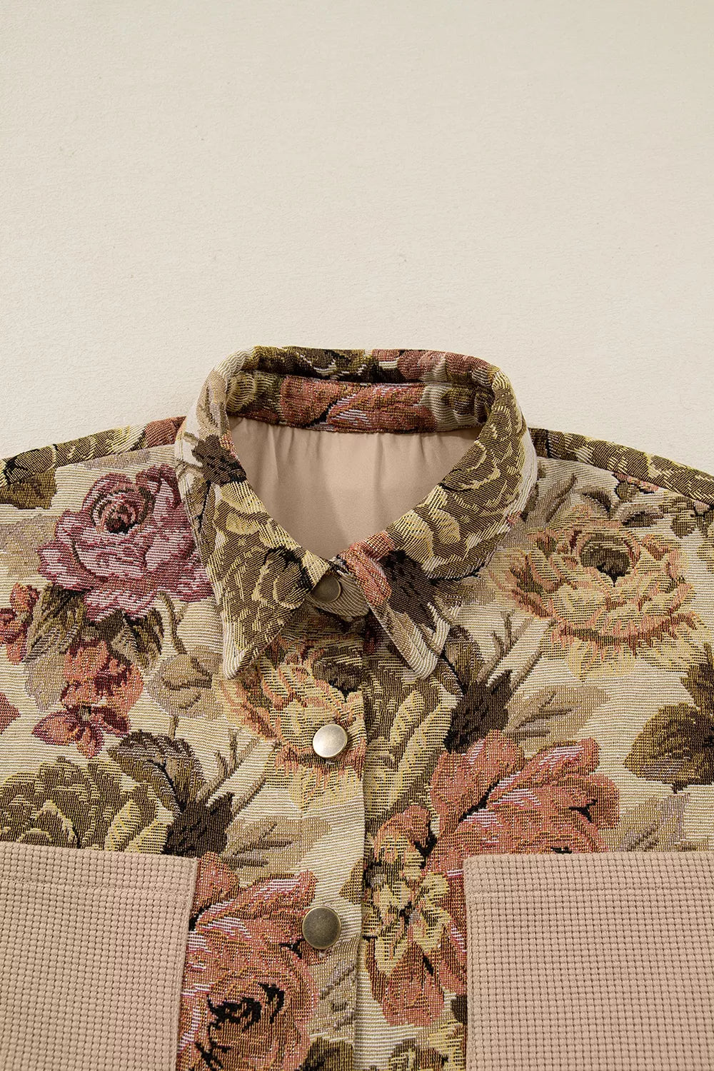 Floral Button Up Long Sleeve Shacket