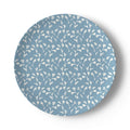Set of Holiday Blue Genevieve China Plates
