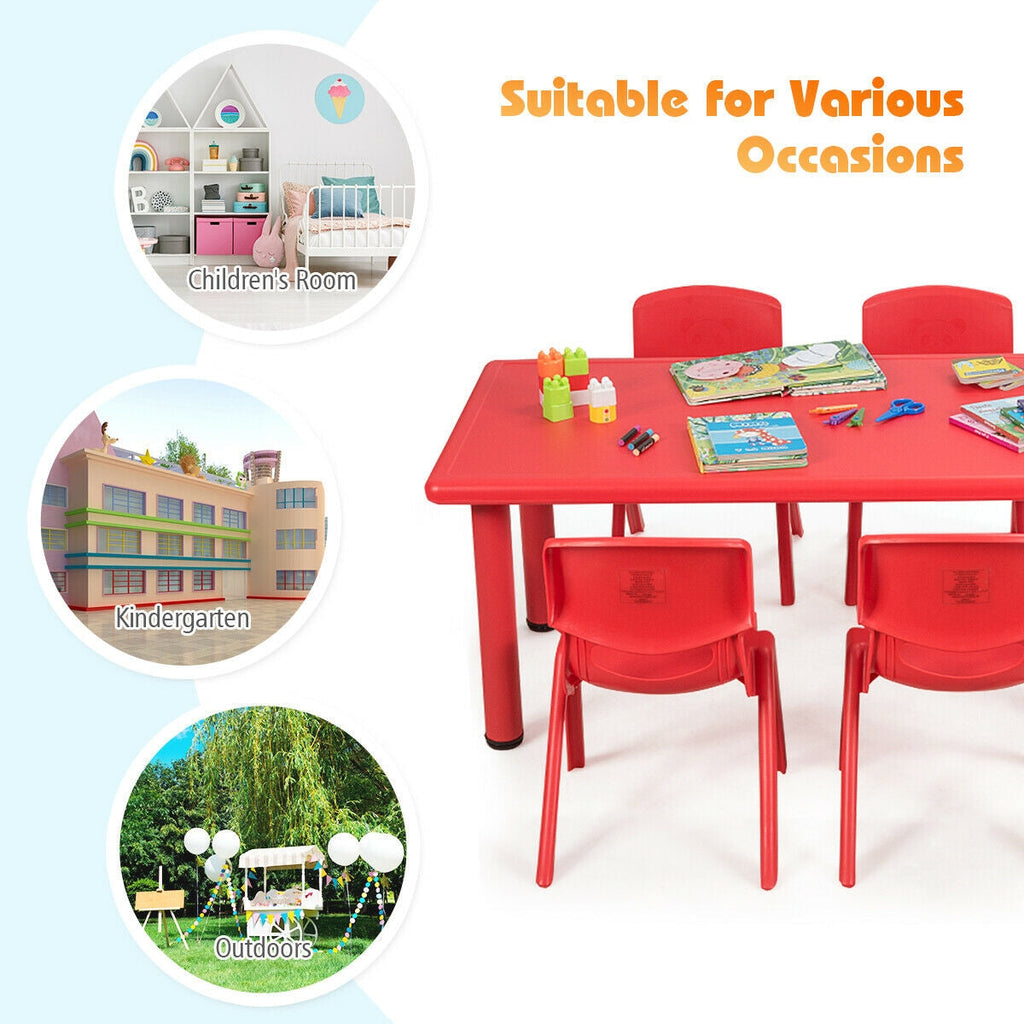 4-pack Kids Plastic Stackable Classroom Chairs