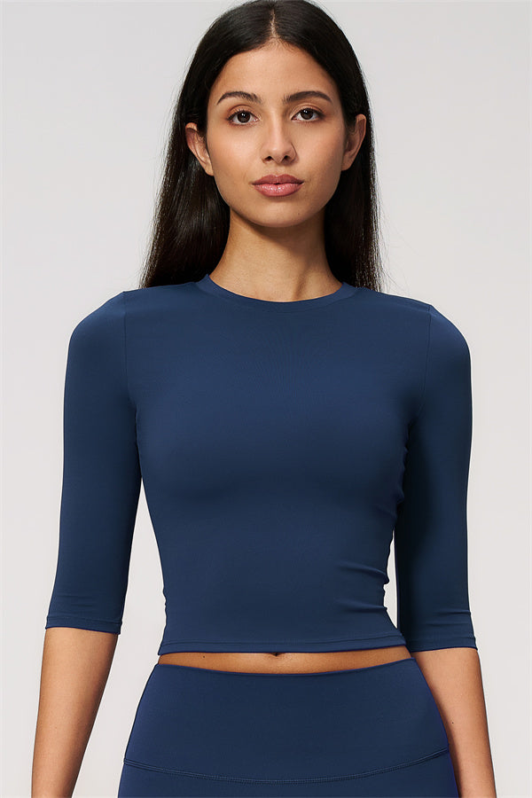 The Natalia Half-Sleeve Top Leggings 2-Piece Set