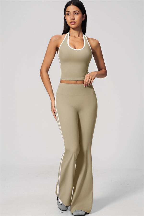 The Onyx Tank Top Flared Leggings 2-Piece Set