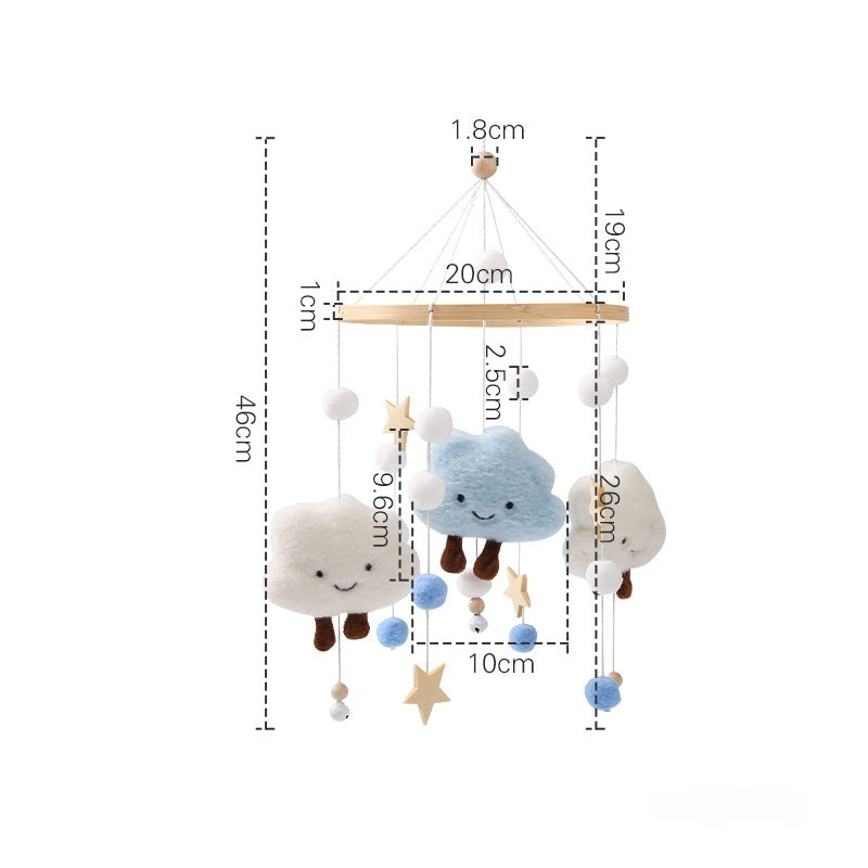 Crib Rattle Three-month-old Newborn Stroller Crib Headboard Rattle