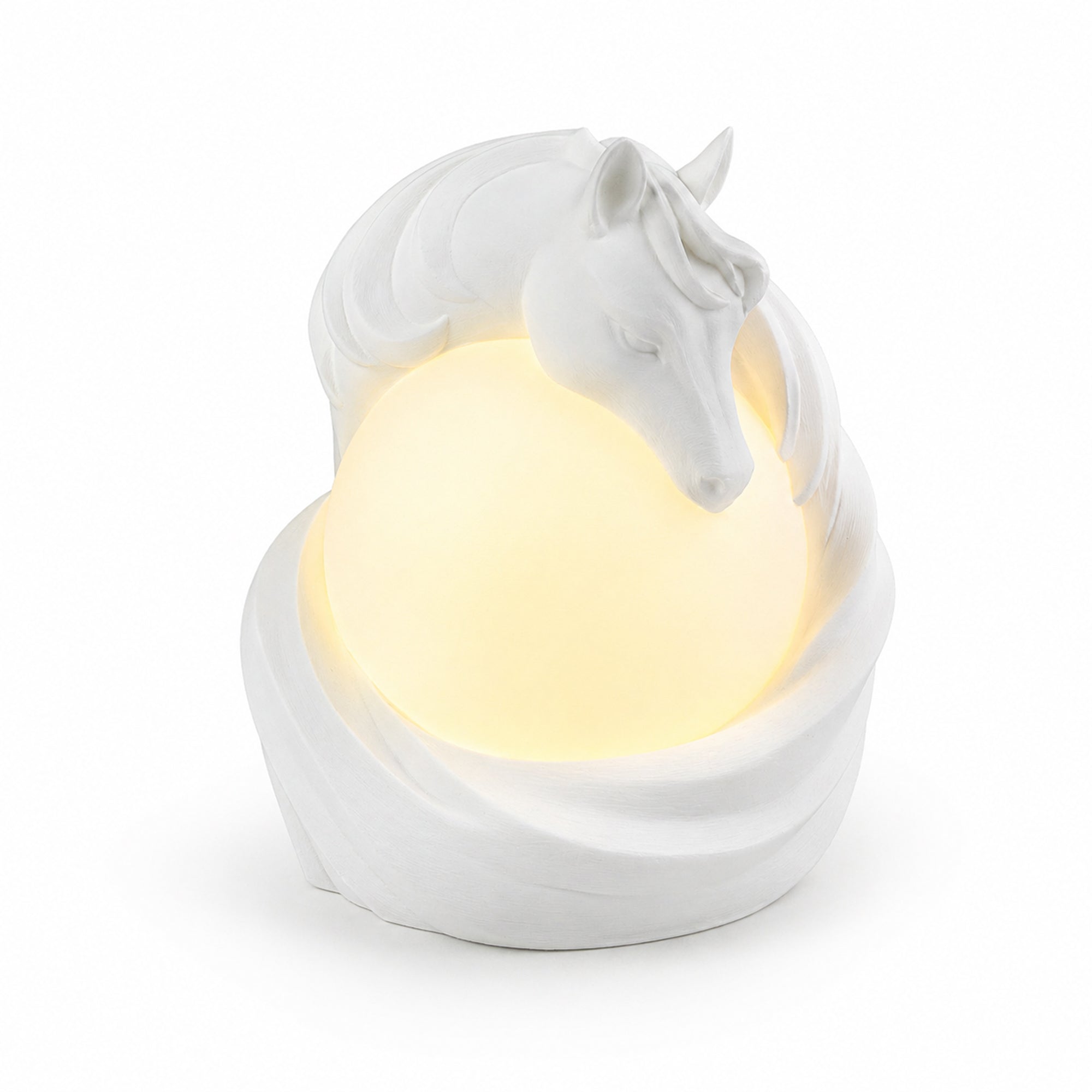 3D Printed Horse Ambient Table Lamp, Warm Glow Decorative Night Light, Sculptural Desk Lamp For Bedroom, Office And Home Decor