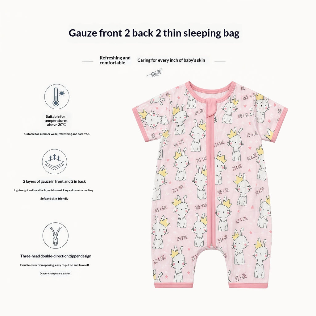 Dudu SpringSummer Lightweight Baby Gauze Sleeping Bag