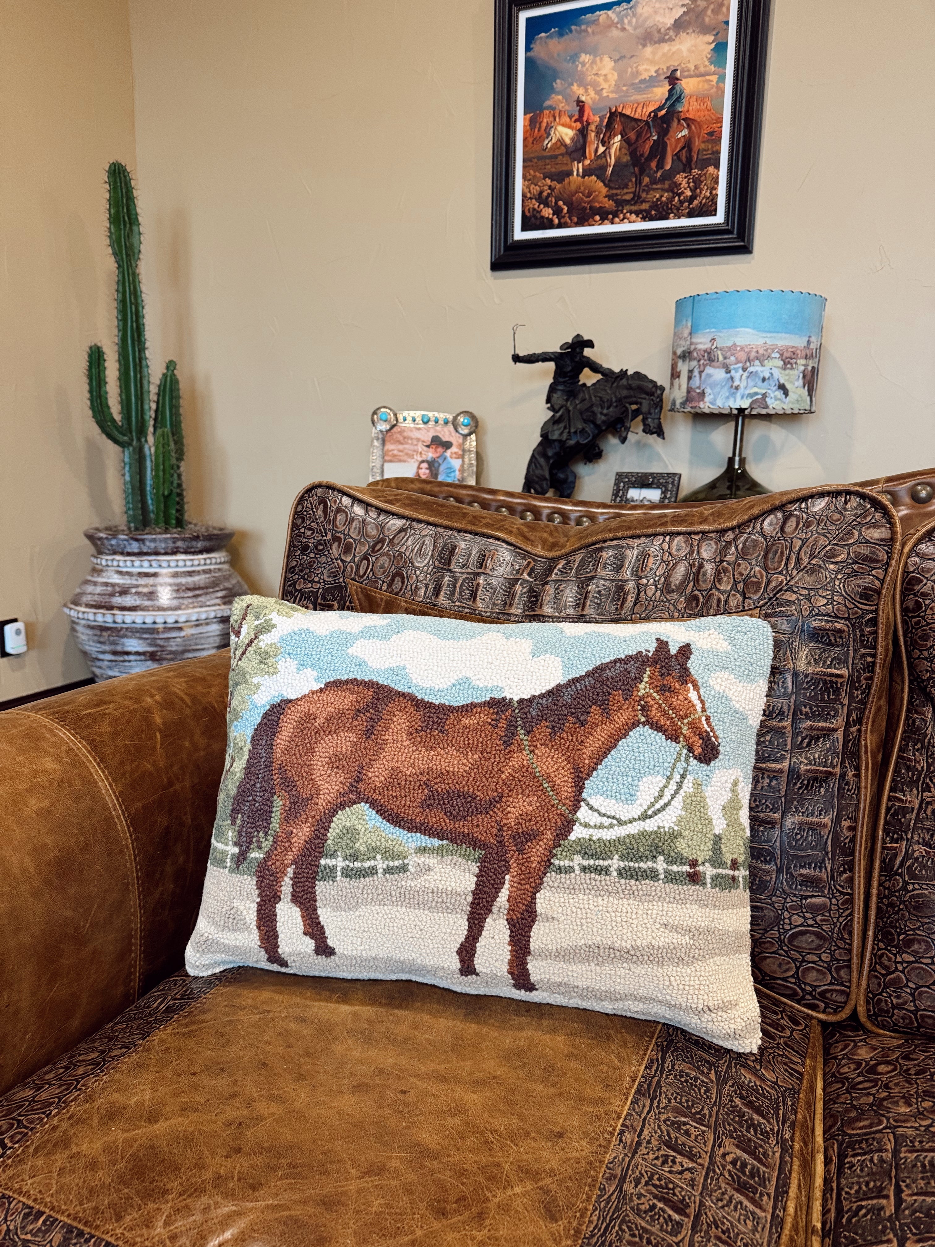 The Horse Hook Pillow