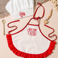 One-month-old Baby Photo Outfit Tall-top Hat Lace-trimmed Embroidery Little Chef Costume