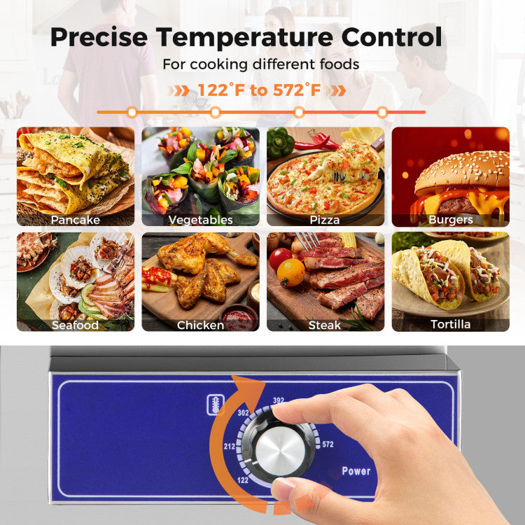 Electric Griddle Commercial Countertop Grill