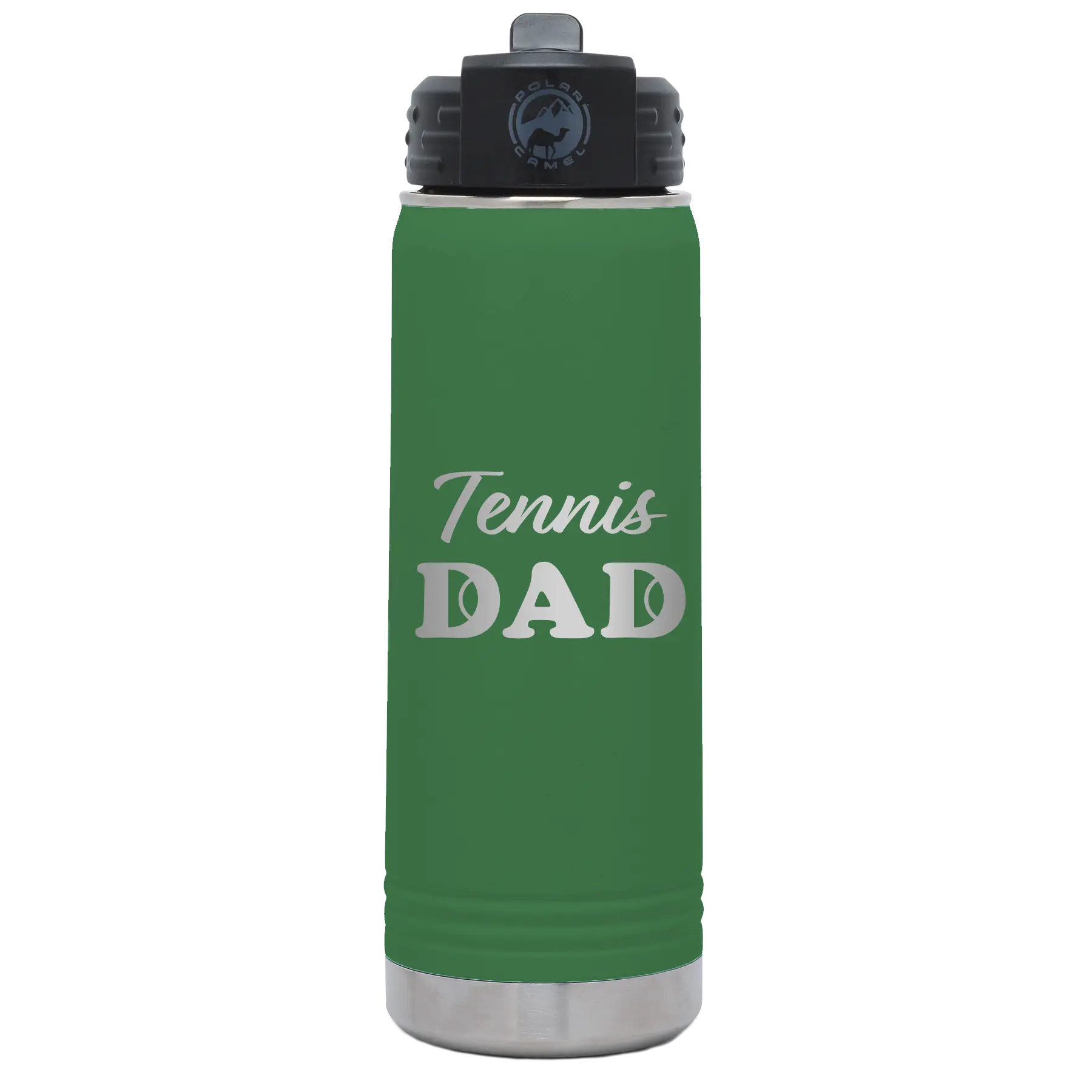 Tennis Dad2 20 oz Water Bottle | Green