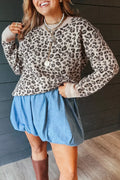 Leopard Crew Neck Sweater