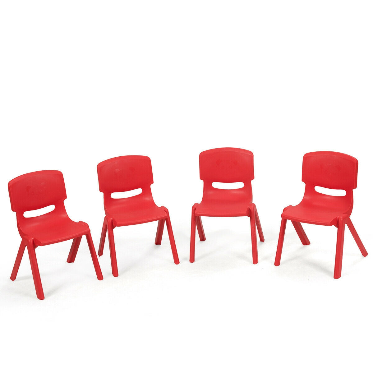 4-pack Kids Plastic Stackable Classroom Chairs