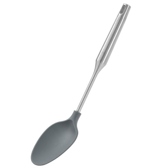 Ybm S''S Silicone Solid Spoon Grey