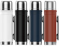 1000m 18/10 Double Wall Flask, Assorted Colors, 1 Pc