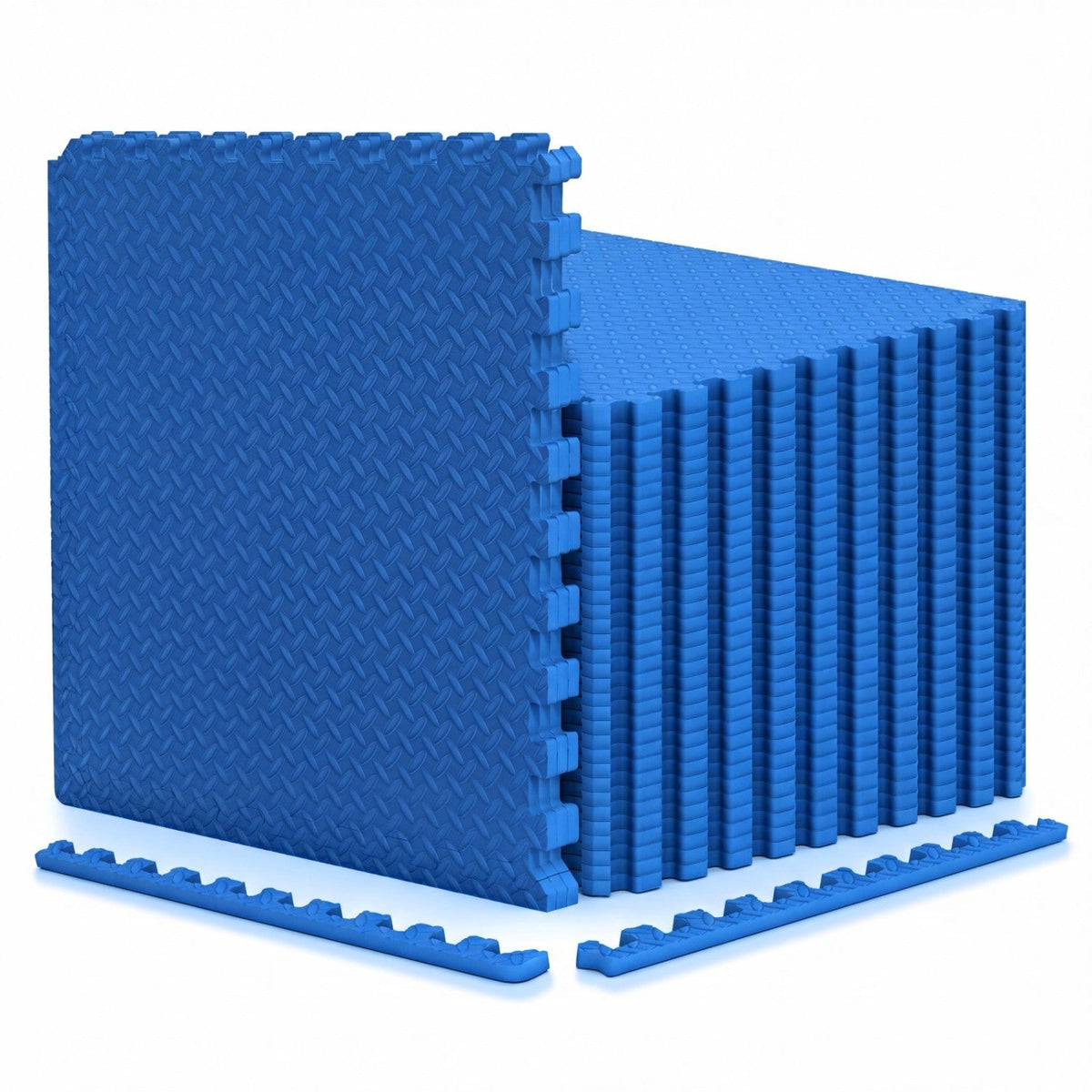 Puzzle Exercise Floor Mats 1/2 Inch Thick - 24 Tiles
