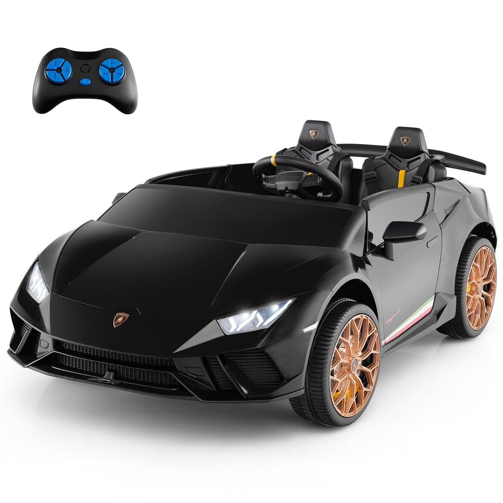 24V Ride-on Car for Kids 4WD 2-Seater Licensed Lamborghini Electric Vehicles with Music