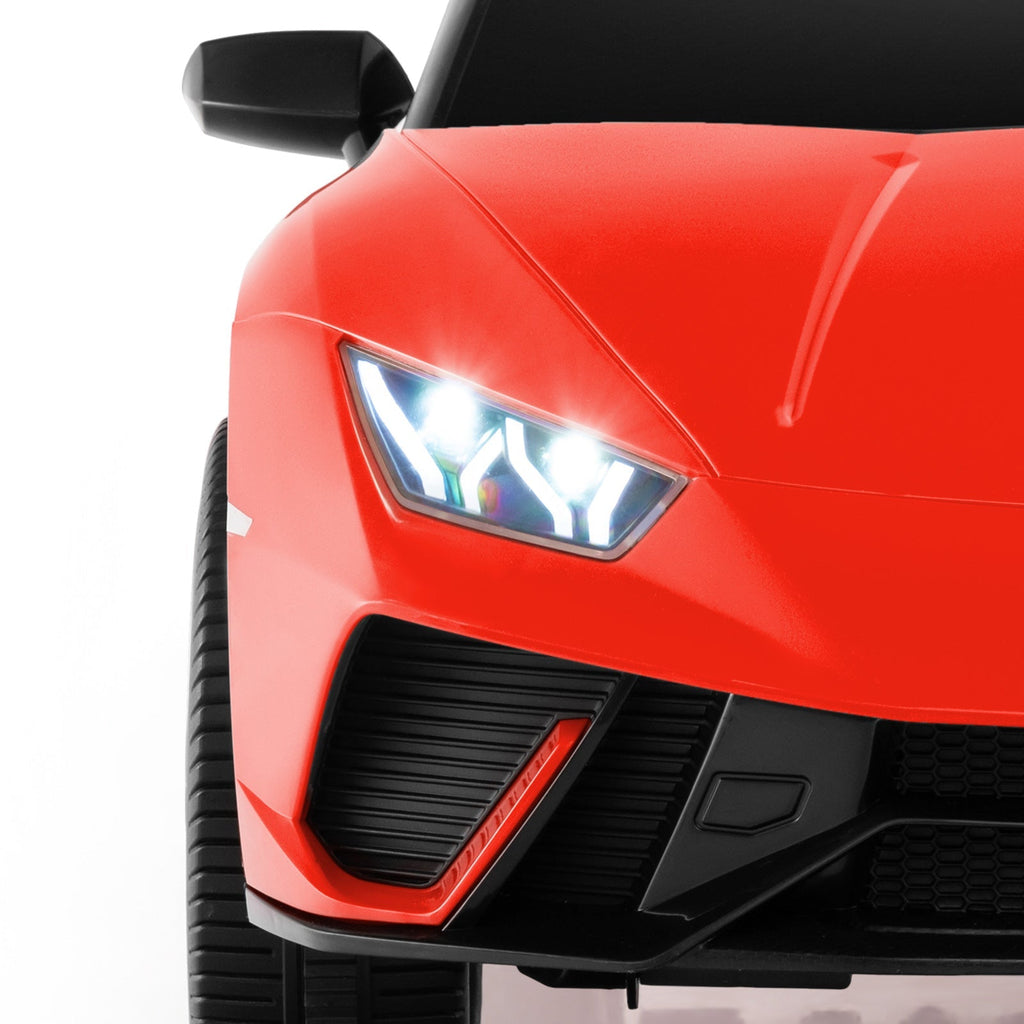24V Ride-on Car for Kids 4WD 2-Seater Licensed Lamborghini Electric Vehicles with Music