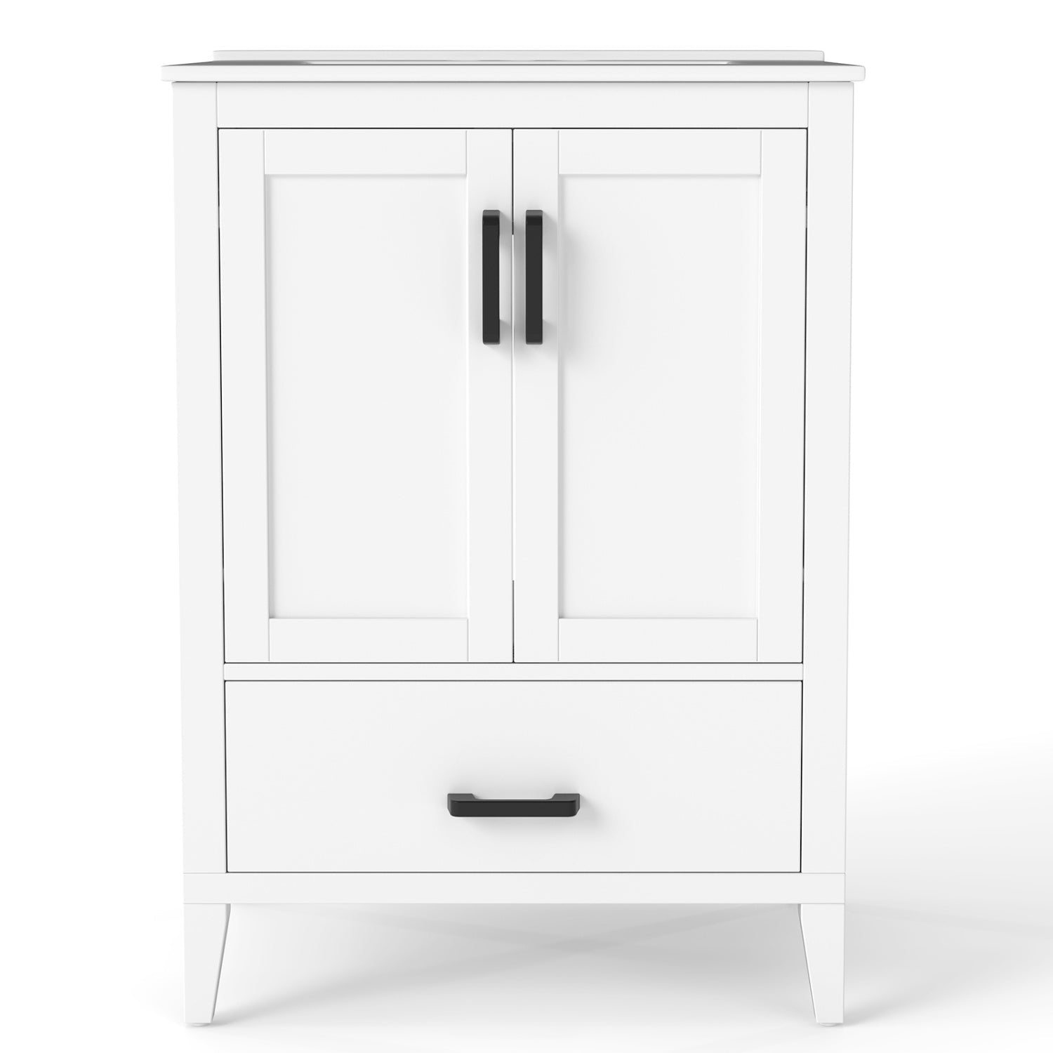 24.5" Bathroom Vanity with Ceramic Sink and Drawer