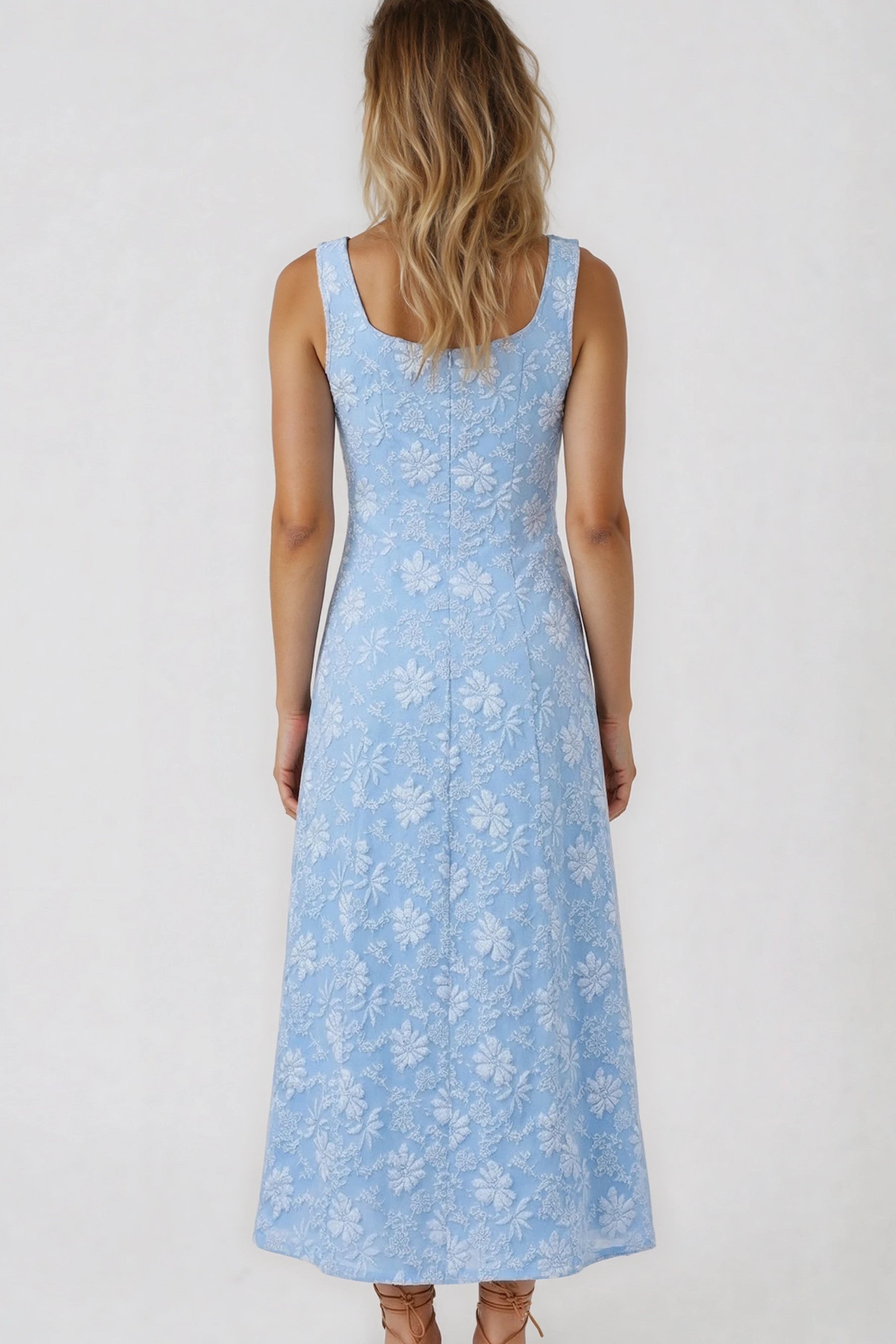 Miss Sparkling A-Line Midi Dress