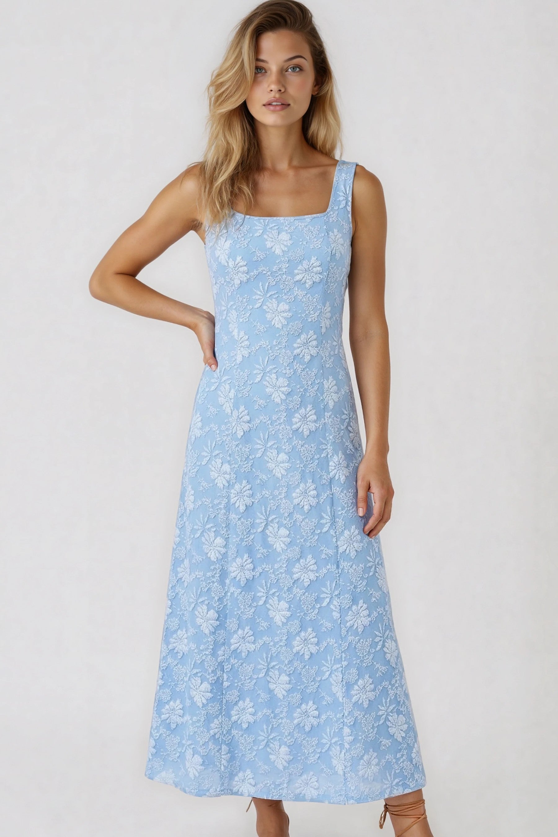 Miss Sparkling A-Line Midi Dress