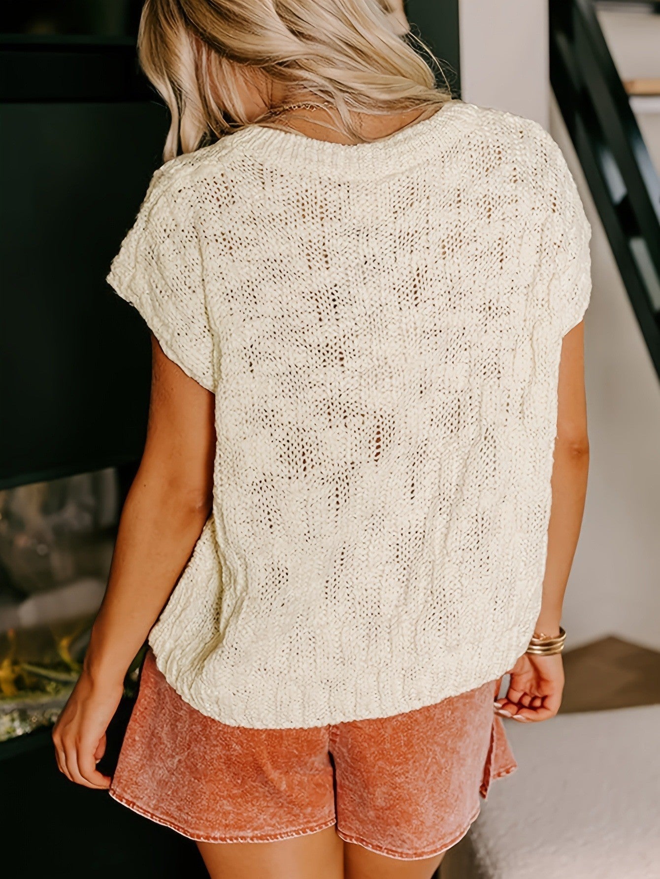 Miss Sparkling Textured Sweater Top