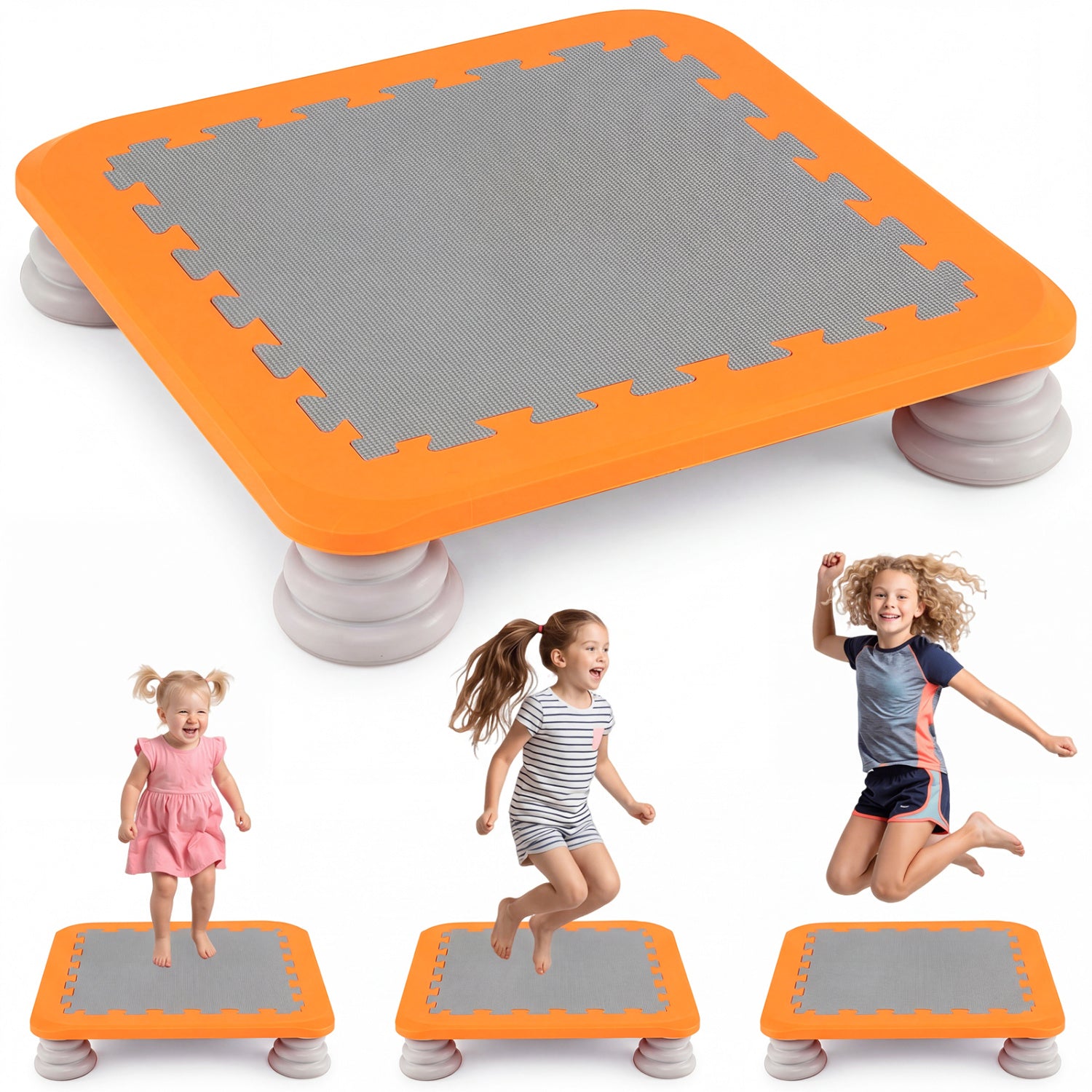 Kids Mini Trampoline 25.5 Inch with Non-Slip Foot Pads