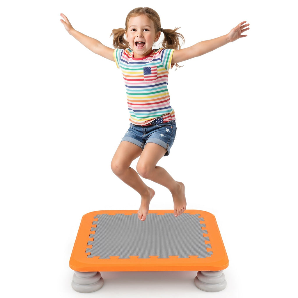 Kids Mini Trampoline 25.5 Inch with Non-Slip Foot Pads