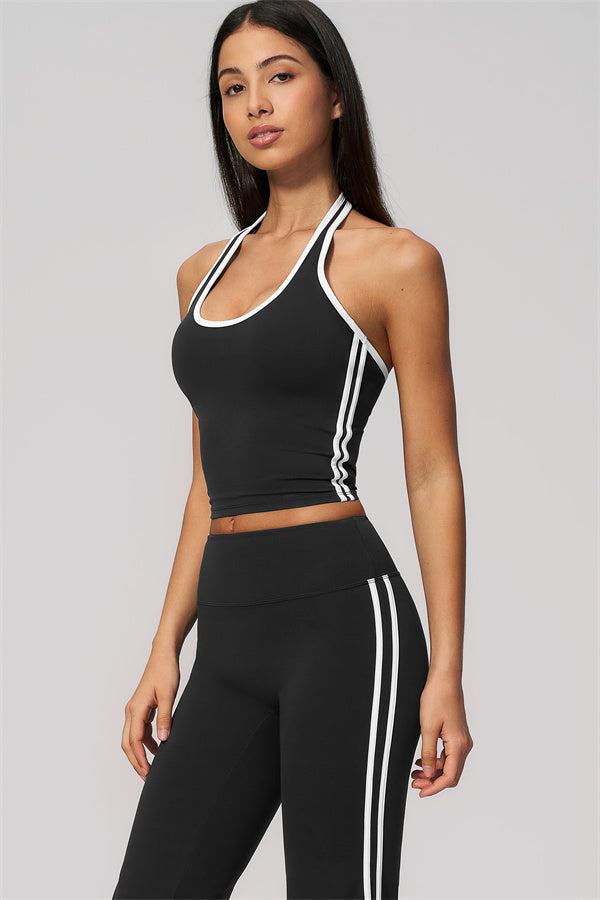 The Onyx Tank Top Flared Leggings 2-Piece Set