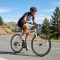 26 Inch Mountain Bike Adjustable with 6-Speed and All-terrain Rubber Wheels