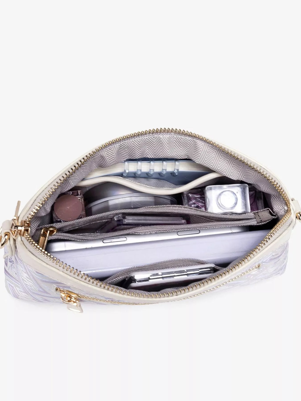 Geometric Pattern Crossbody Bag