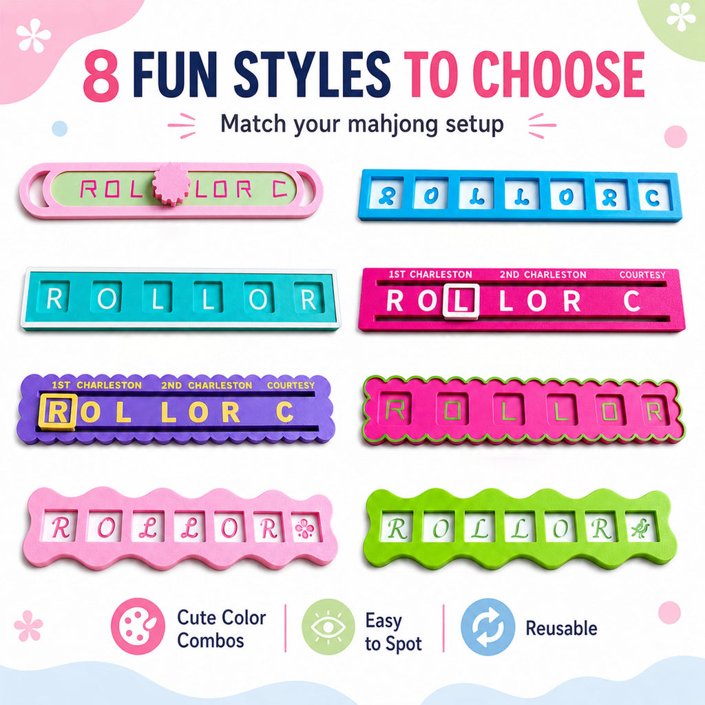 American Mahjong Charleston Tracker, 3D Printed Passing Direction Guide With R O L C Indicators, Mahjong Beginner Game Night Accessory, 8 Styles