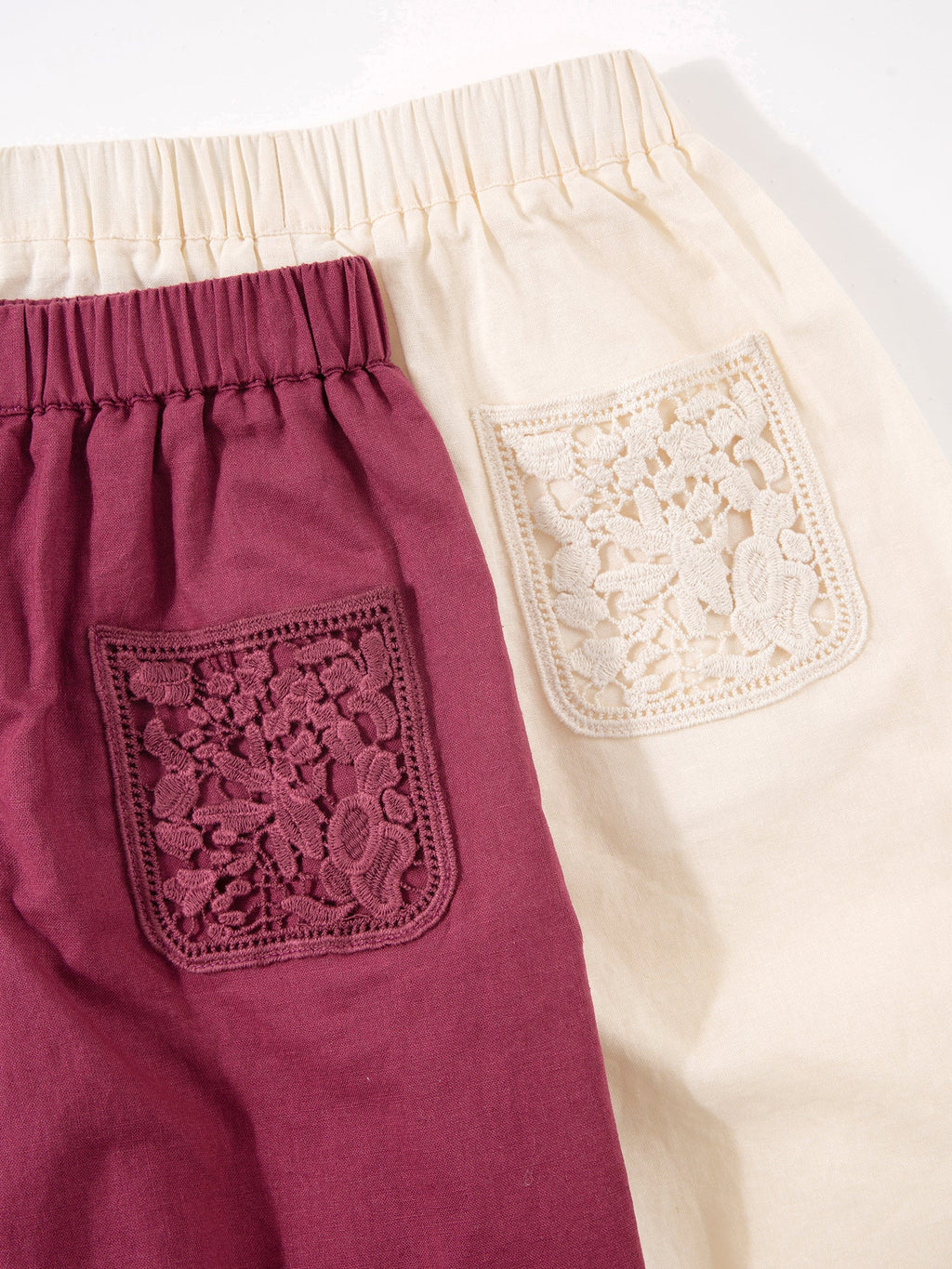 Kids High-waisted Straight-leg Relaxed-fit Wide-leg Pants