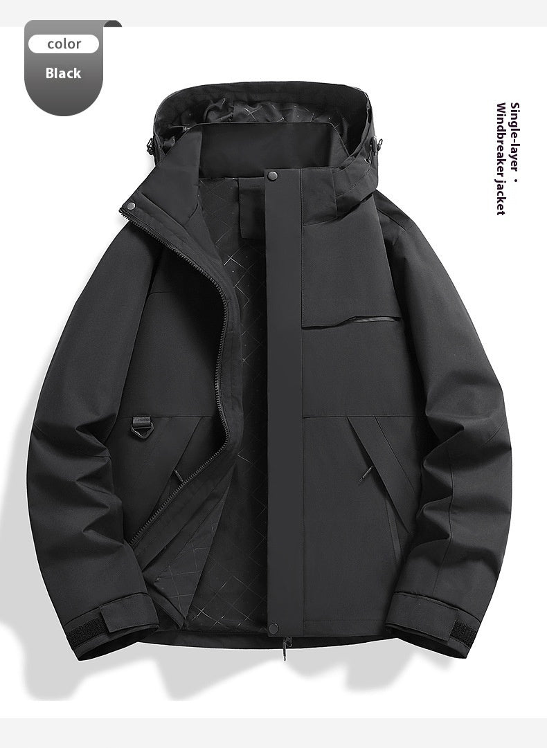 Spring And Autumn New Single Layer Shell Jacket Windproof Waterproof Outdoor Sports Cycling Clothing