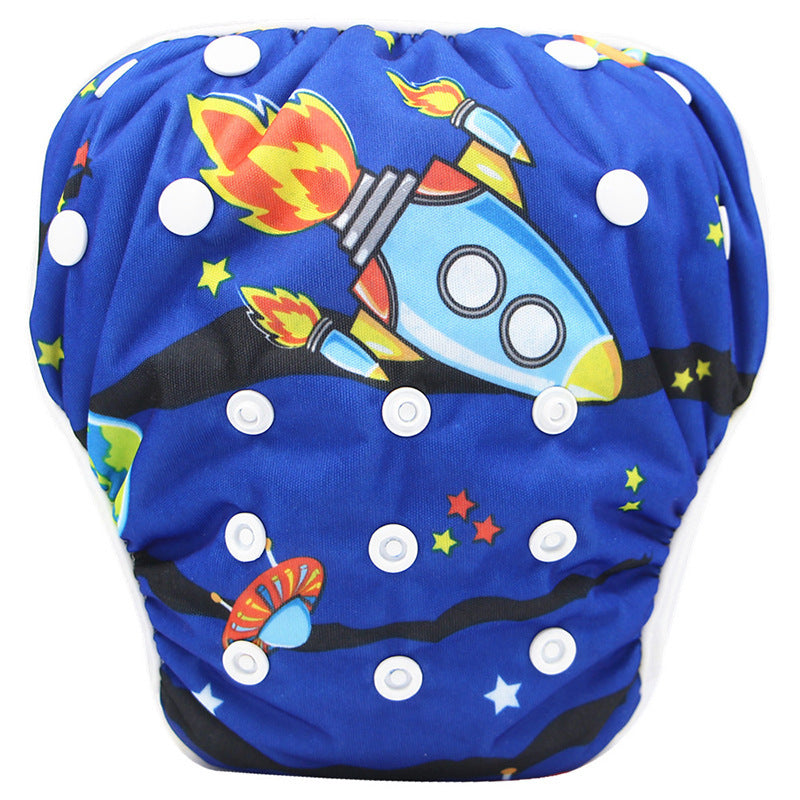 Fashionable Children's Cartoon Swim Trunks