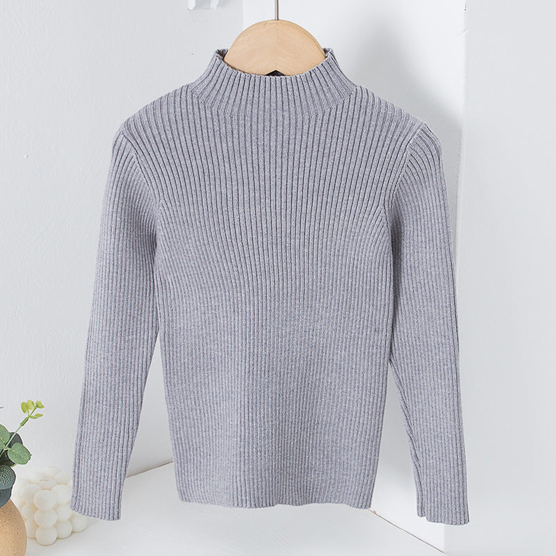Children's Mock Neck Sweater Knitwear Top