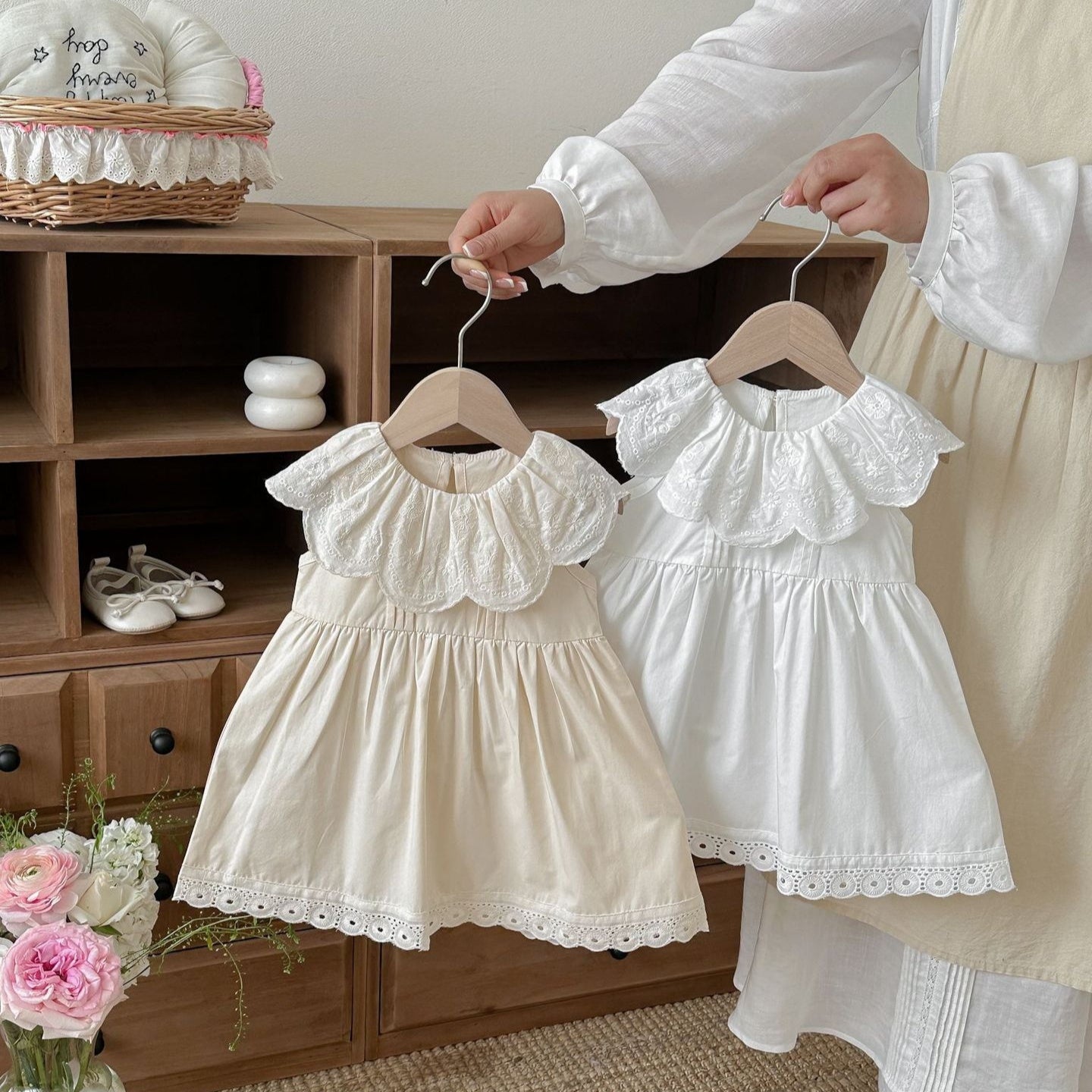Childrens Summer Clothing Lace-trimmed Princess Dress