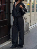 Side Stripe Zip Up Jacket and Pants Set