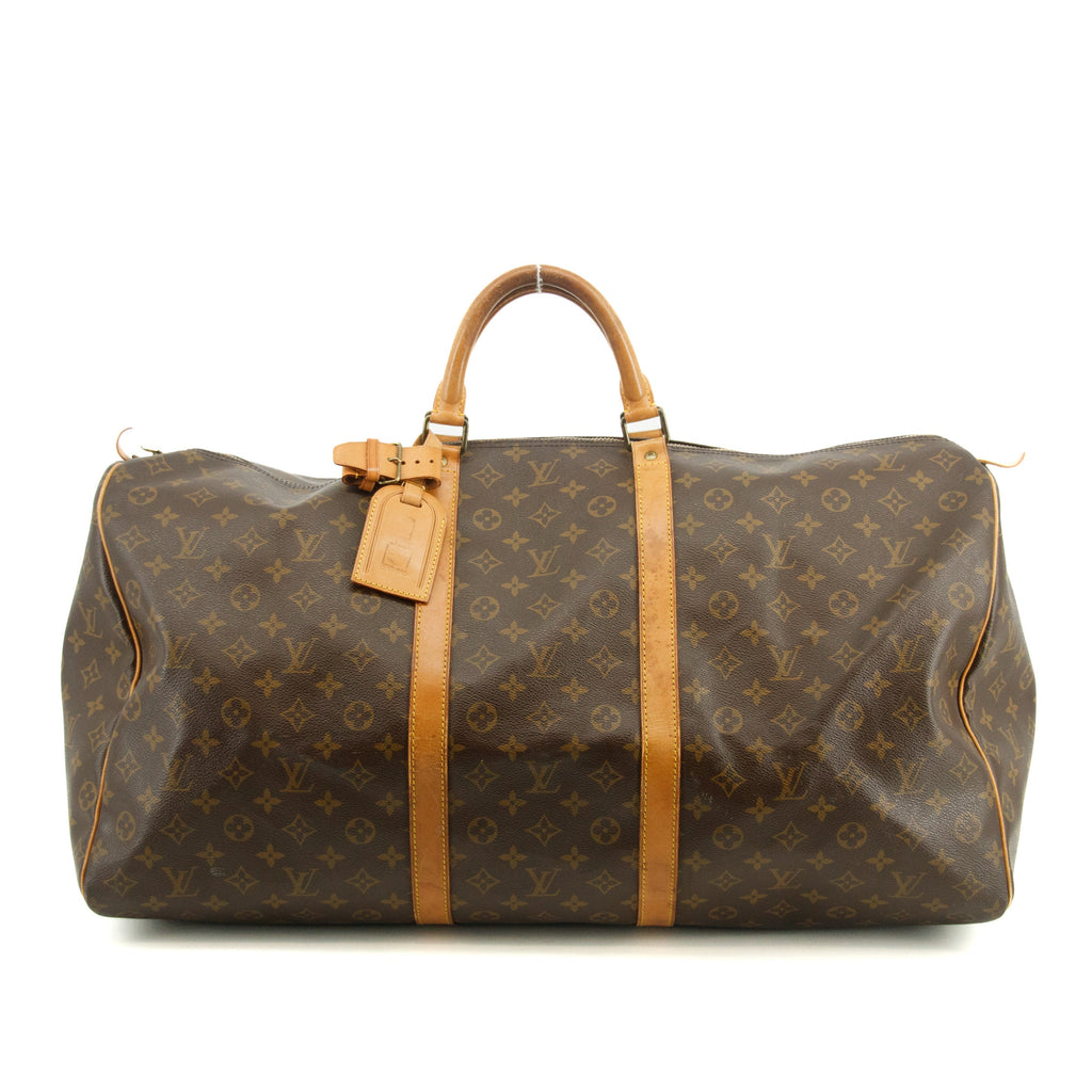 Louis Vuitton Monogram Canvas Keepall 60 Boston Bag Brown #2811