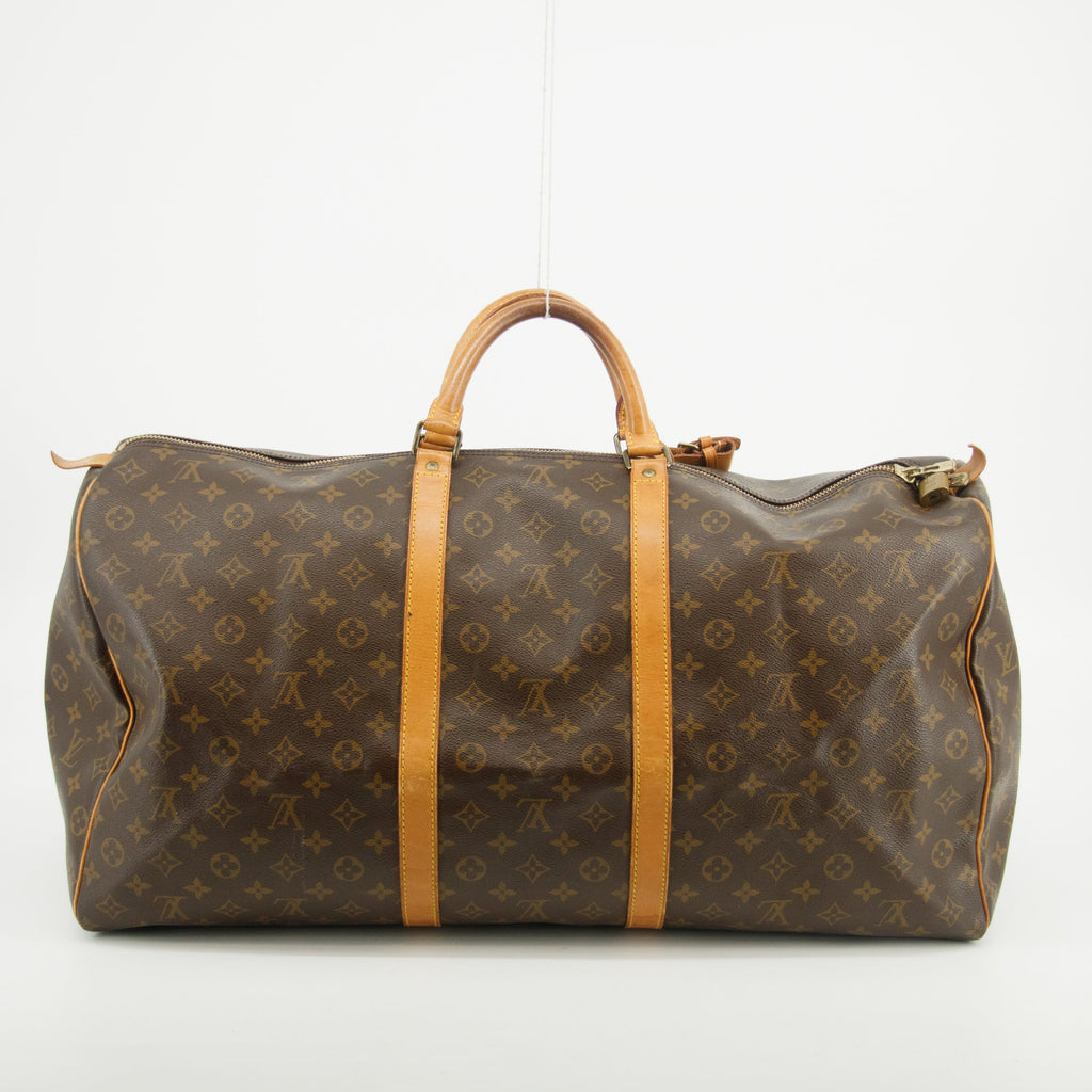 Louis Vuitton Monogram Canvas Keepall 60 Boston Bag Brown #2811