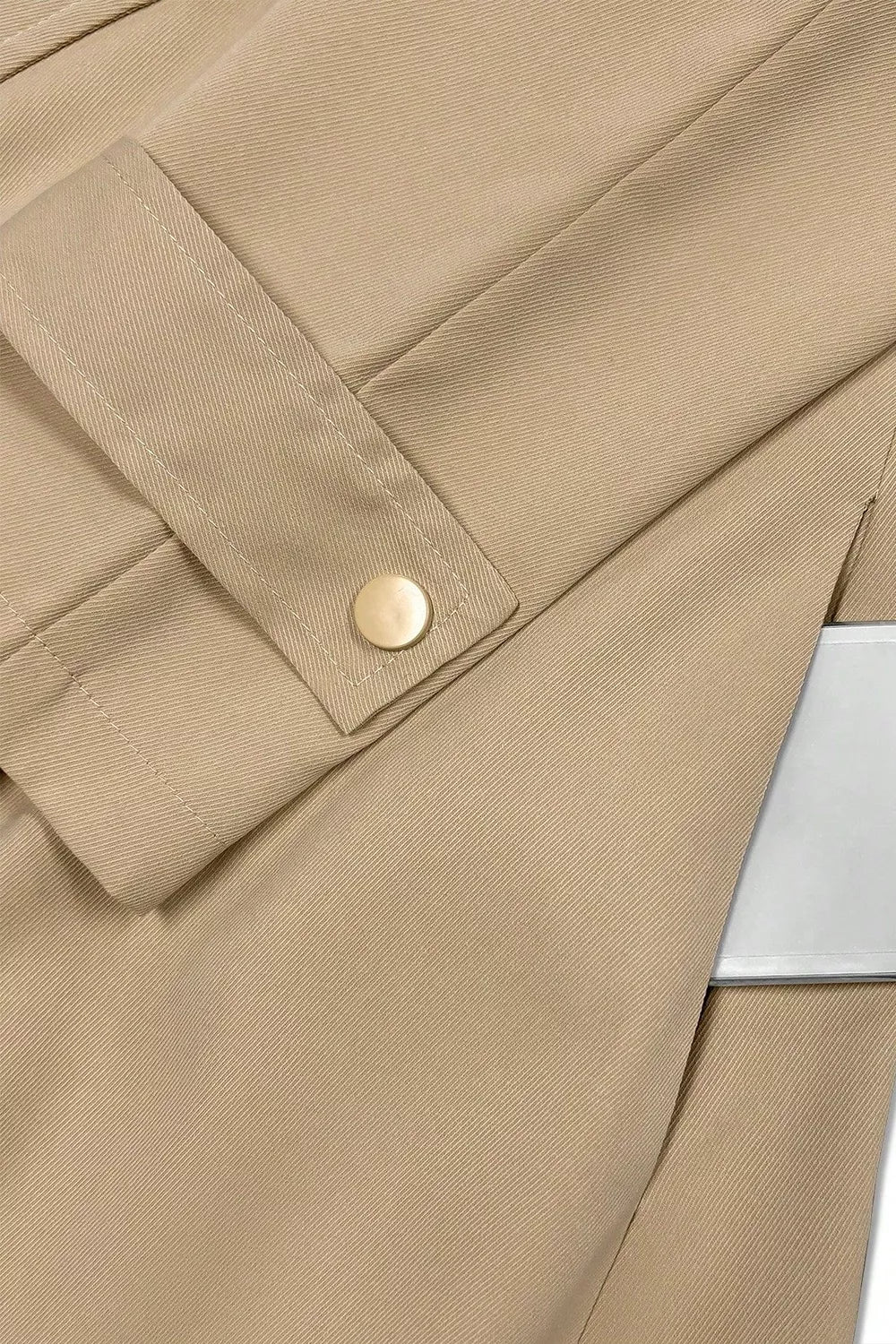 Wide Lapels Belt Trench Coat