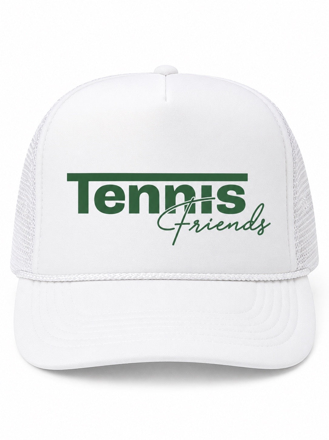 Tennis Friends Hat (White hats estimated ship date July 15)