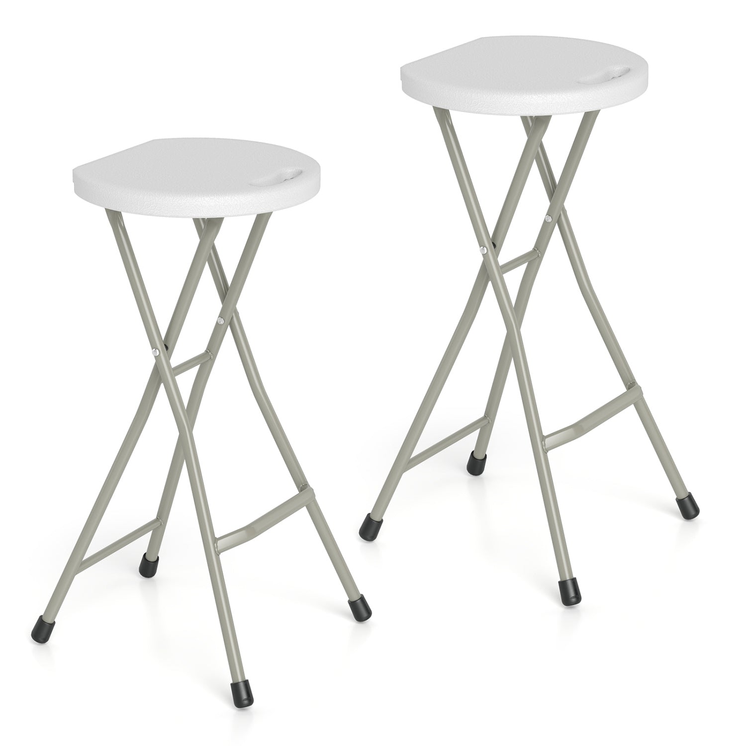 Folding Patio Dining Chairs 28" - Set of 2, 330 lbs Capacity