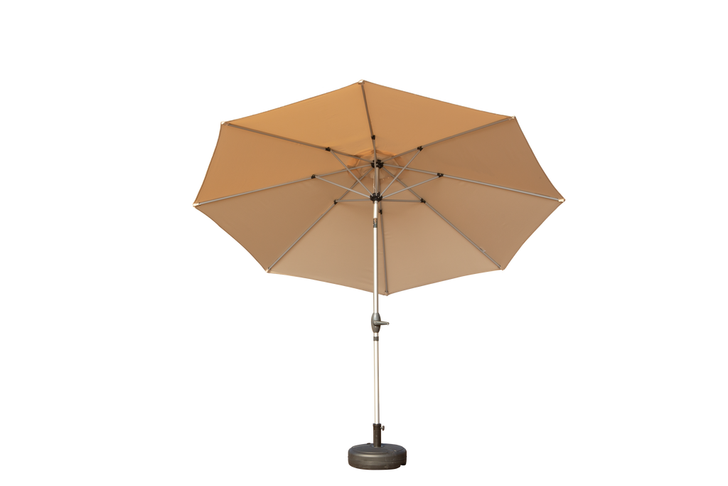 10FT Patio Umbrella with Push Button Tilt and Crank - Beige