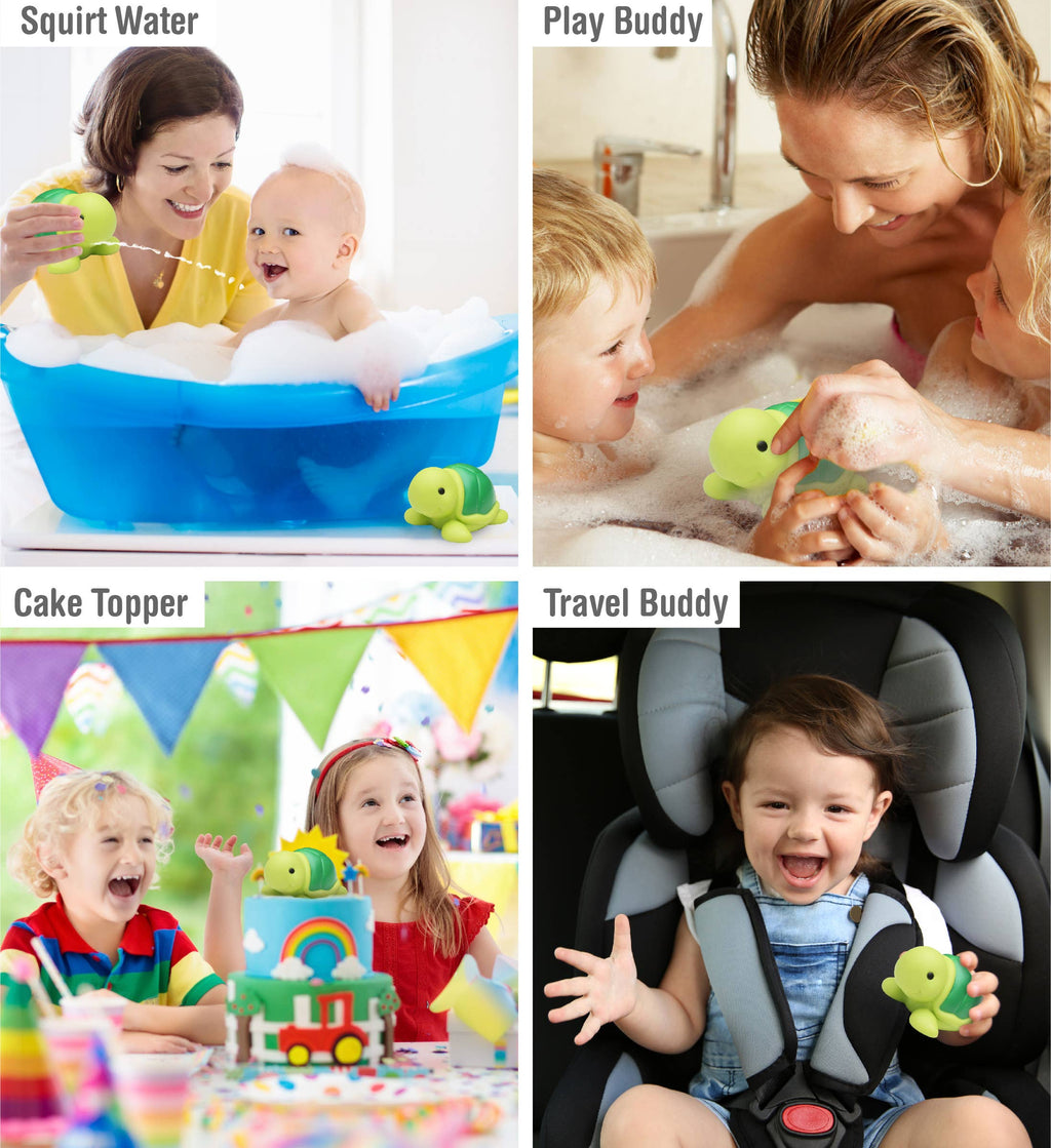 Kids Sea Turtle Bath Toy – Floating Squirter Ocean Play Toy