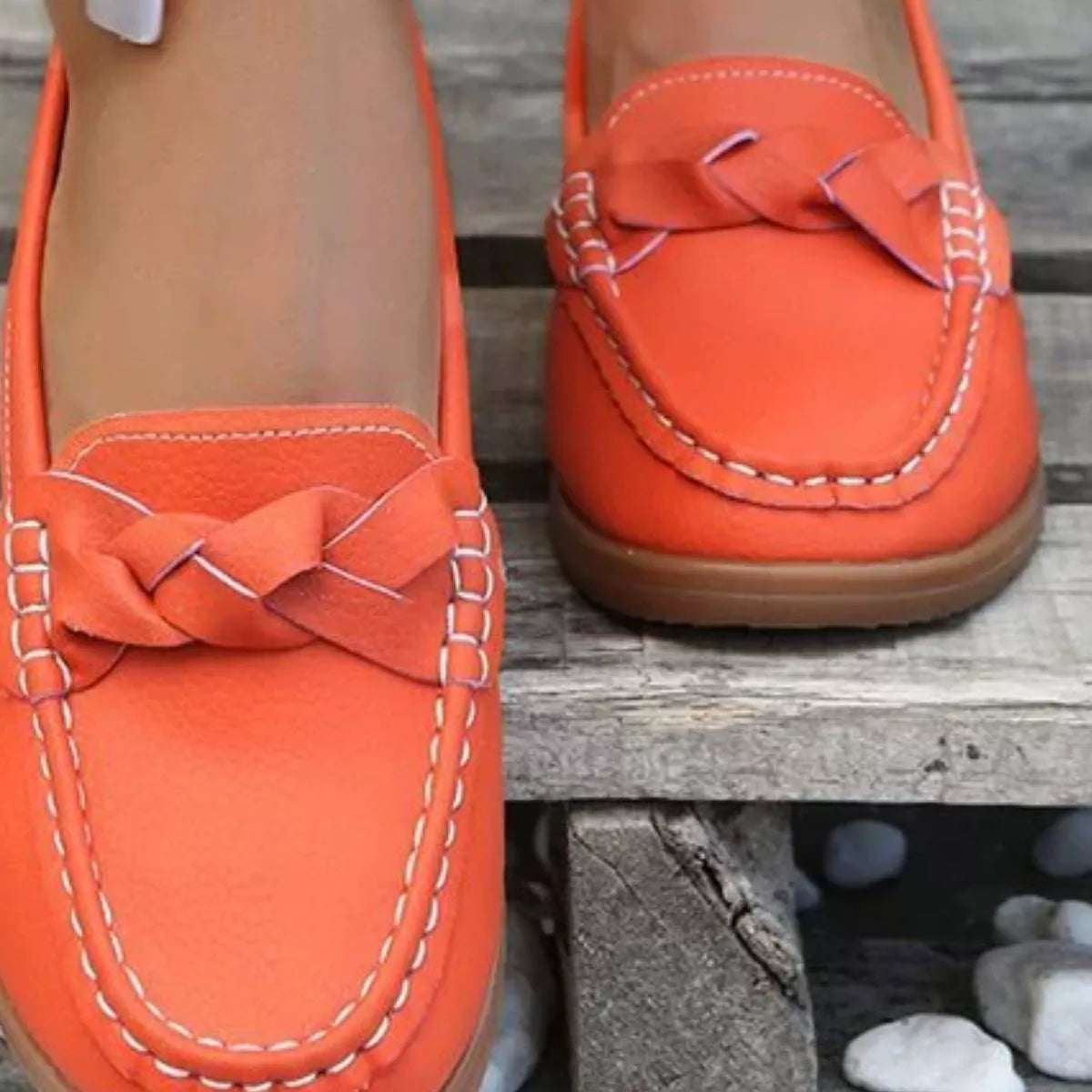 Round Toe Flats Slip-Ons