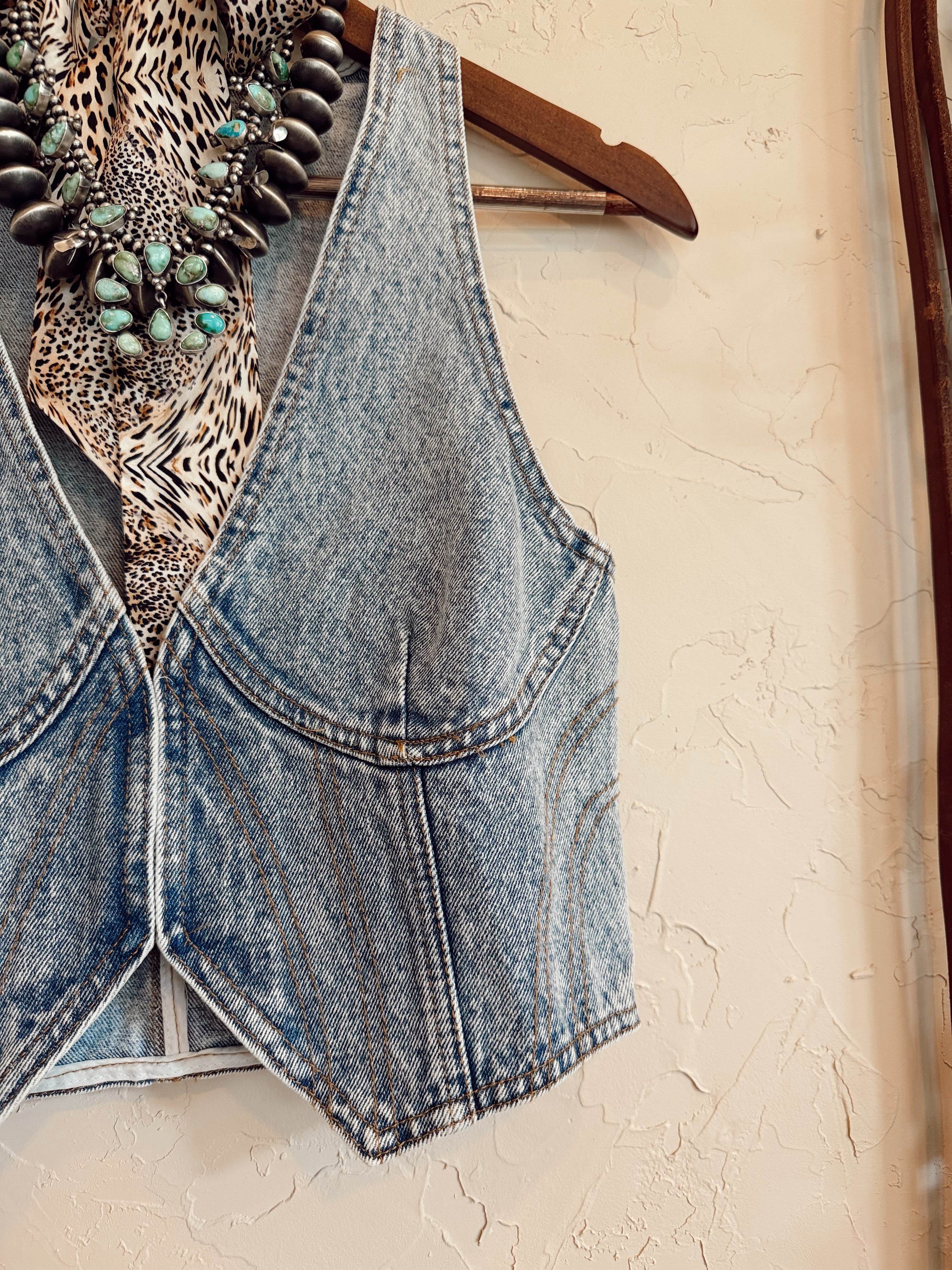 The Devan Denim Top