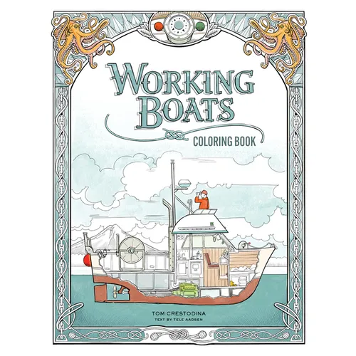 Working Boats Coloring Book (Coloring Books for Kids Ages 8-12) - Paperback