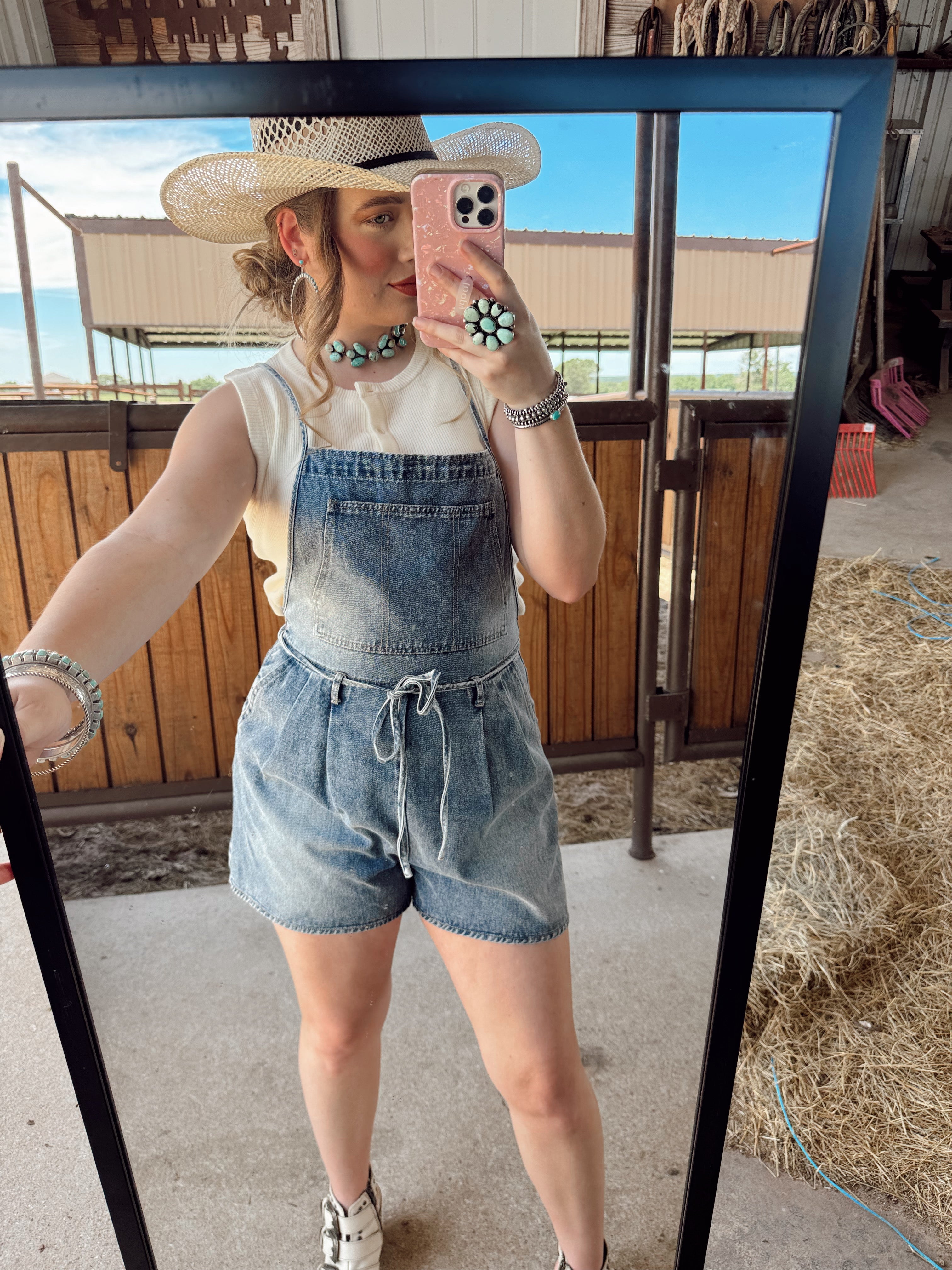 The Durango Denim Romper EXTRA SMALL
