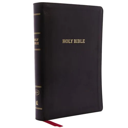 KJV, Deluxe Reference Bible, Giant Print, Imitation Leather, Black, Indexed, Red Letter Edition - Imitation Leather